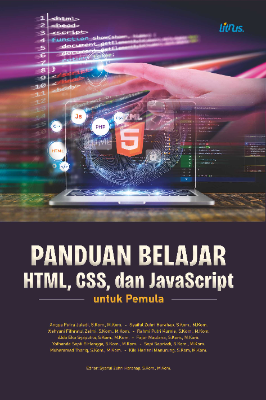 Cover buku Panduan Belajar HTML, CSS, dan JavaScript untuk Pemula