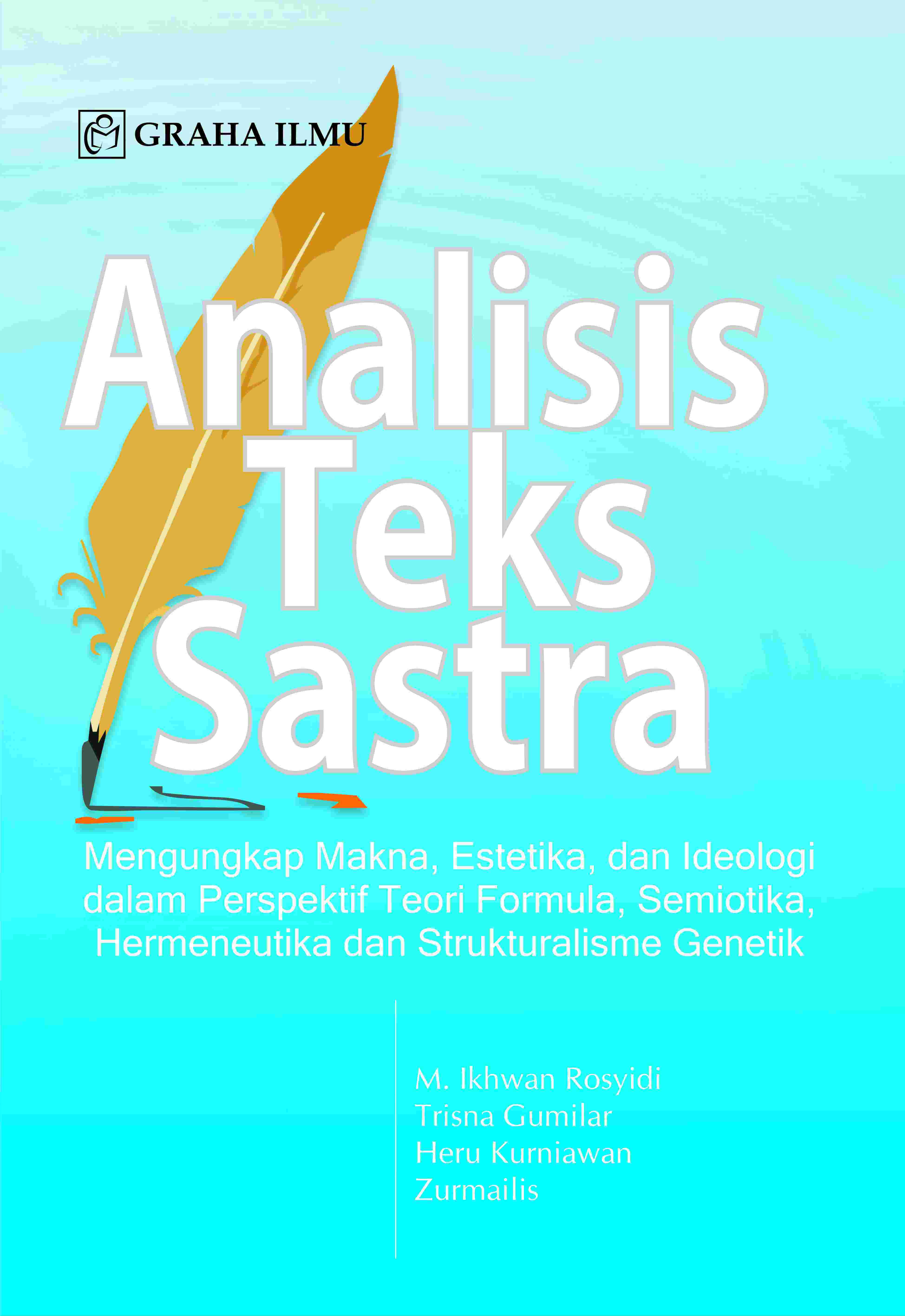Sampul buku Analisis Teks Sastra...